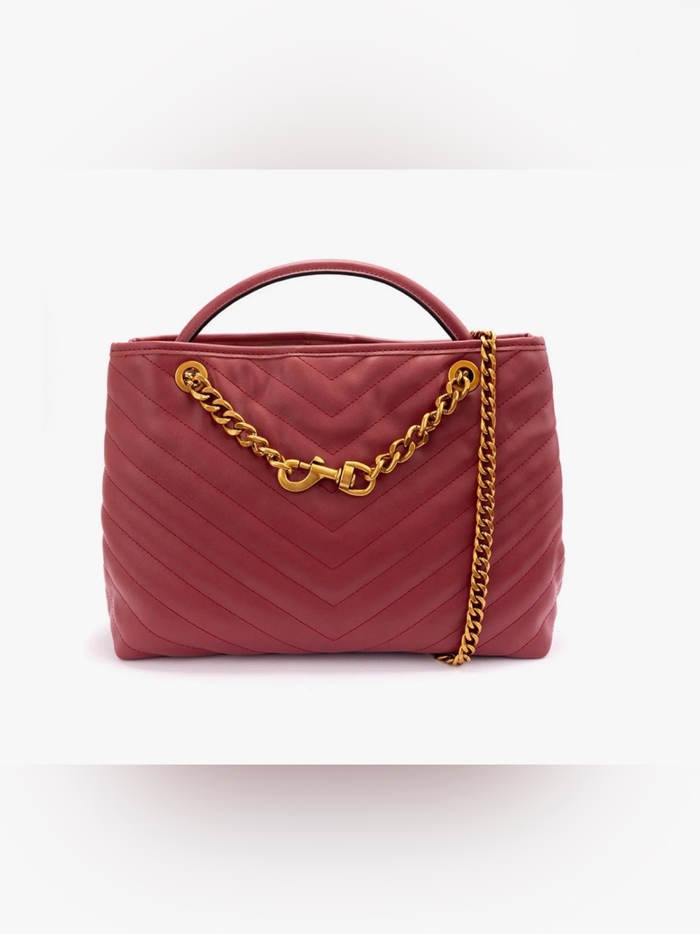 #99. Jessica Simpson Regina Tote Satchel Cranberry NWT
